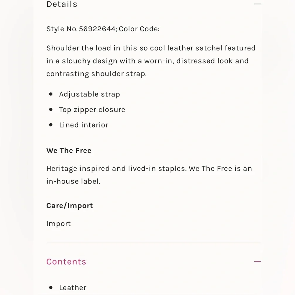 Saratoga Leather Satchel š„ We The Free - Picture 6 of 16